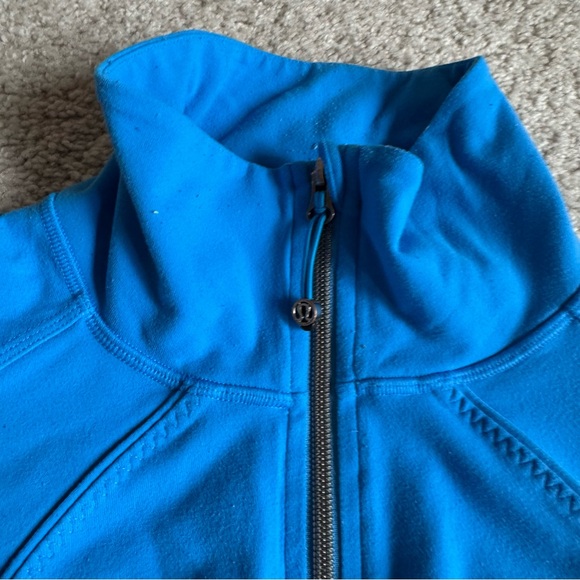 Lululemon Bright Blue Full Length Define Zip Up Size 10 - Picture 5 of 9